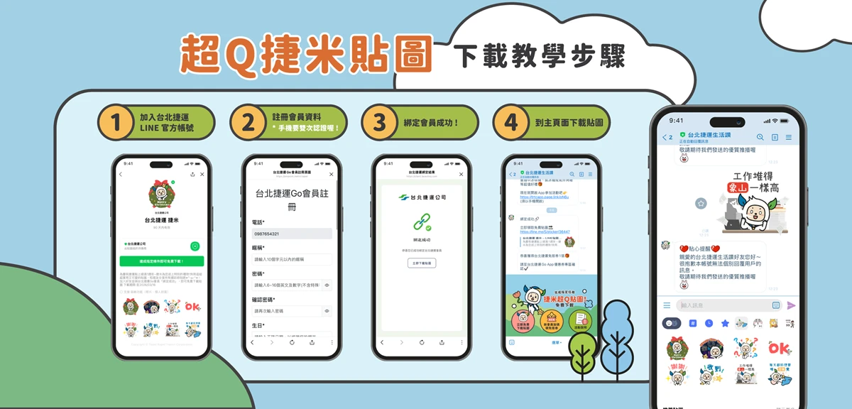 LINE 貼圖下載流程
